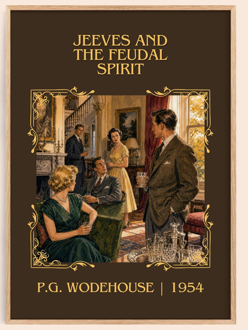 Jeeves and the Feudal Spirit Classic Book Art Print by P.G. Wodehouse – book poster