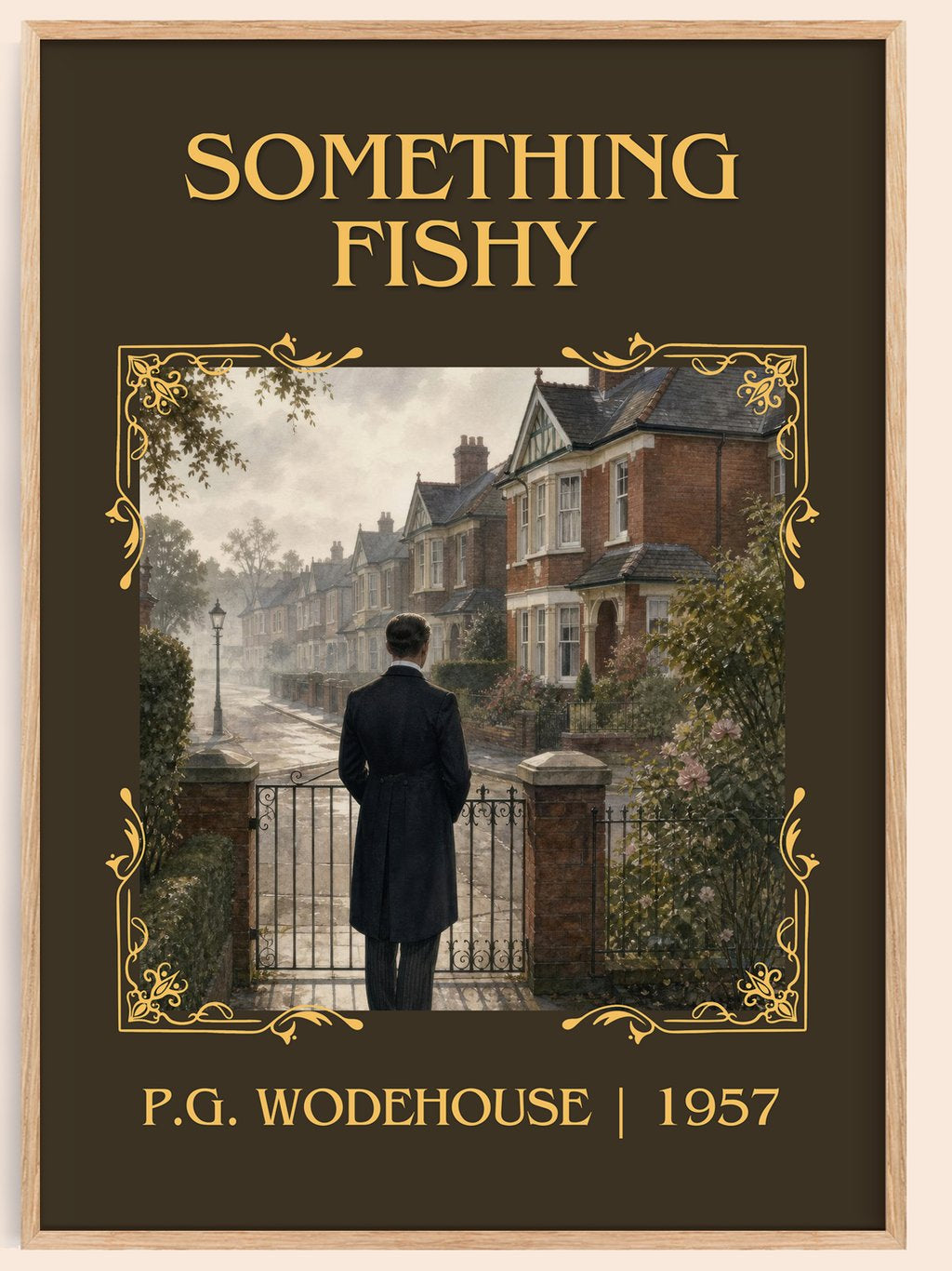 Something Fishy Classic Book Art Print by P.G. Wodehouse – book poster