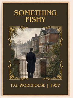 Something Fishy Classic Book Art Print by P.G. Wodehouse – book poster