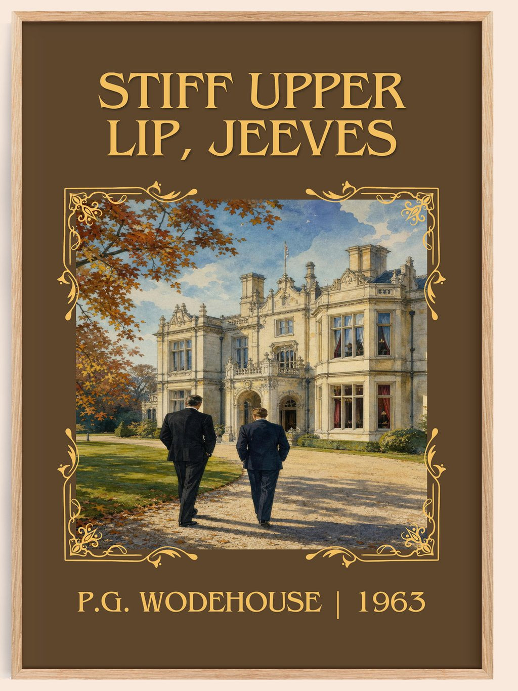 Stiff Upper Lip, Jeeves Classic Book Art Print by P.G. Wodehouse – book poster