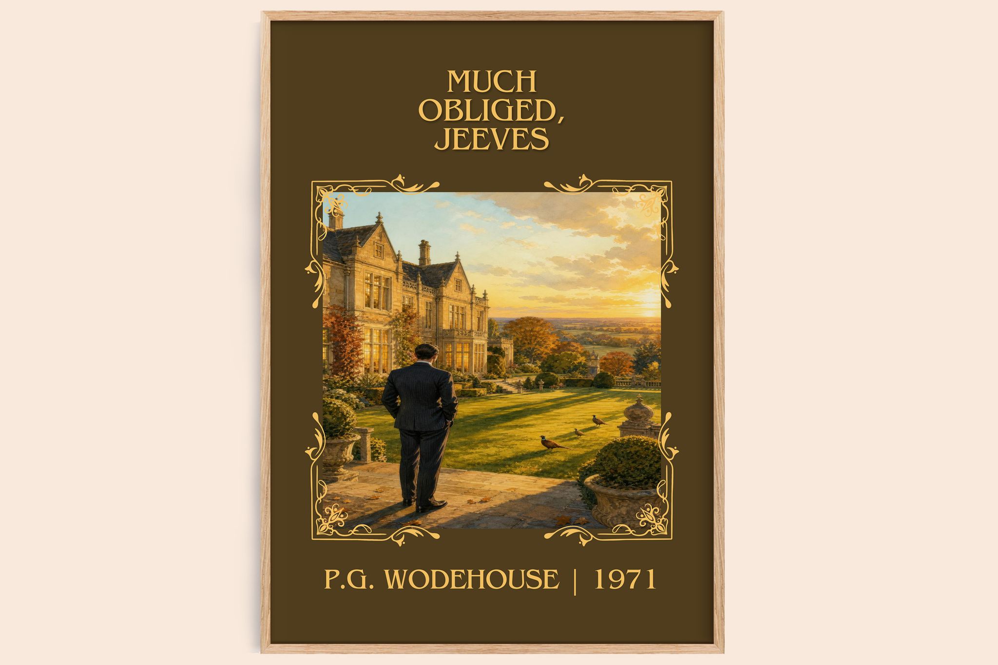 Much Obliged, Jeeves Classic Book Art Print by P.G. Wodehouse