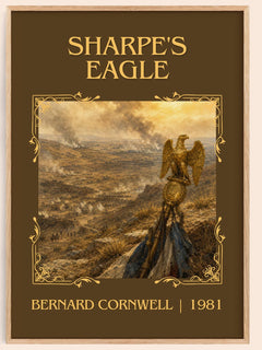 Sharpe's Eagle Classic Book Art Print by Bernard Cornwell – book poster