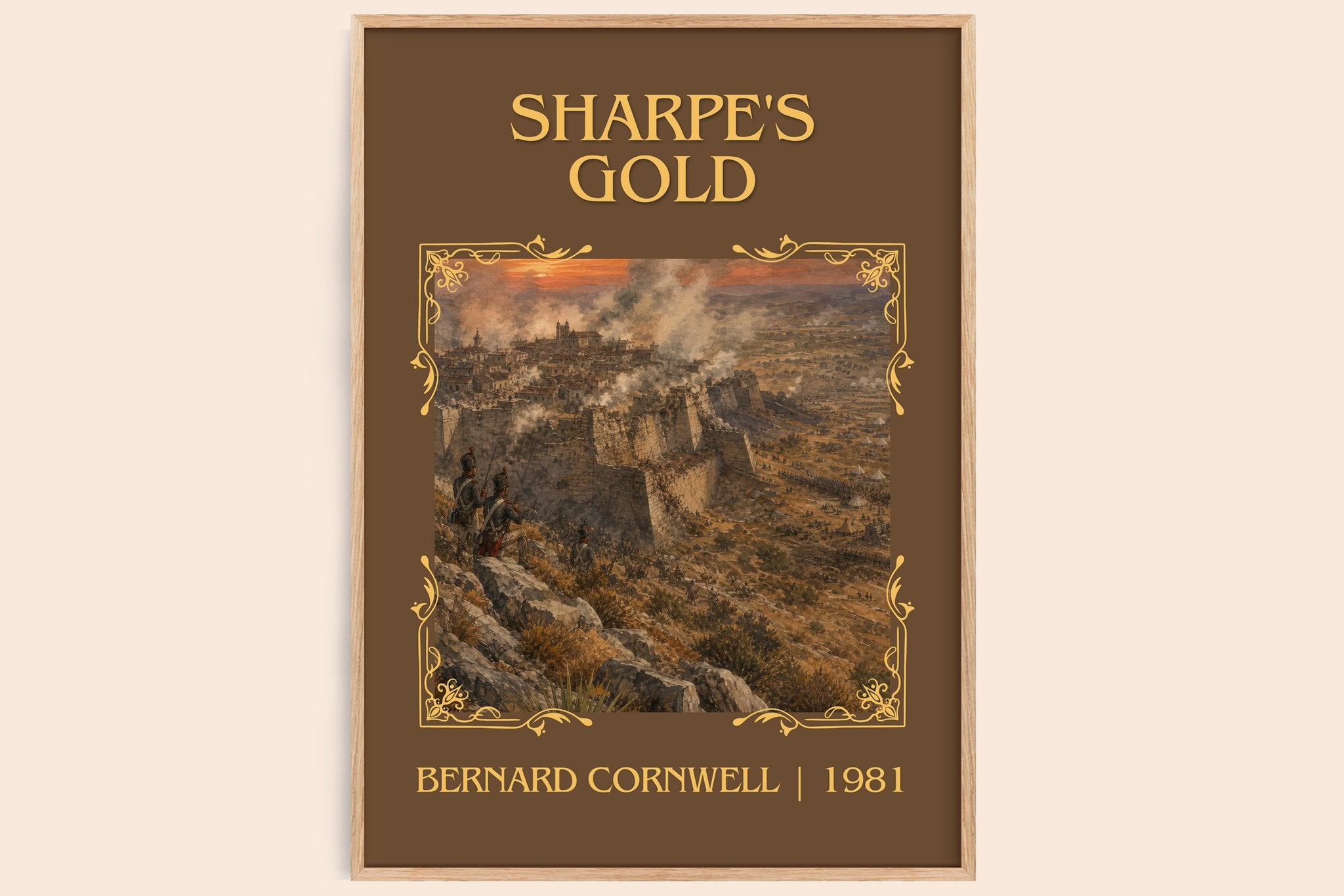 Sharpe's Gold Classic Book Art Print by Bernard Cornwell