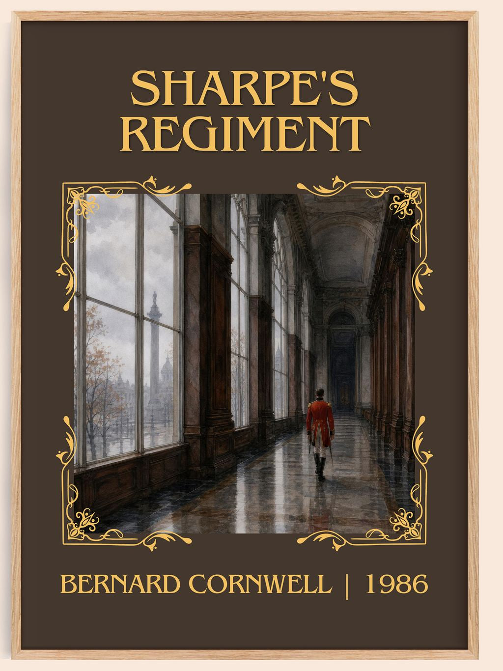 Sharpe's Regiment Classic Book Art Print by Bernard Cornwell – book poster