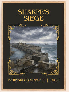 Sharpe's Siege Classic Book Art Print by Bernard Cornwell – book poster