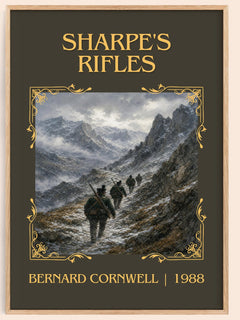 Sharpe's Rifles Classic Book Art Print by Bernard Cornwell – book poster