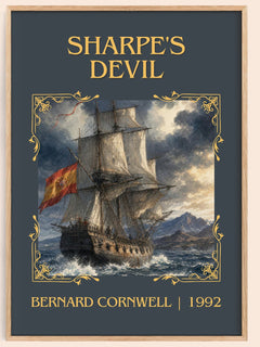 Sharpe's Devil Classic Book Art Print by Bernard Cornwell – book poster
