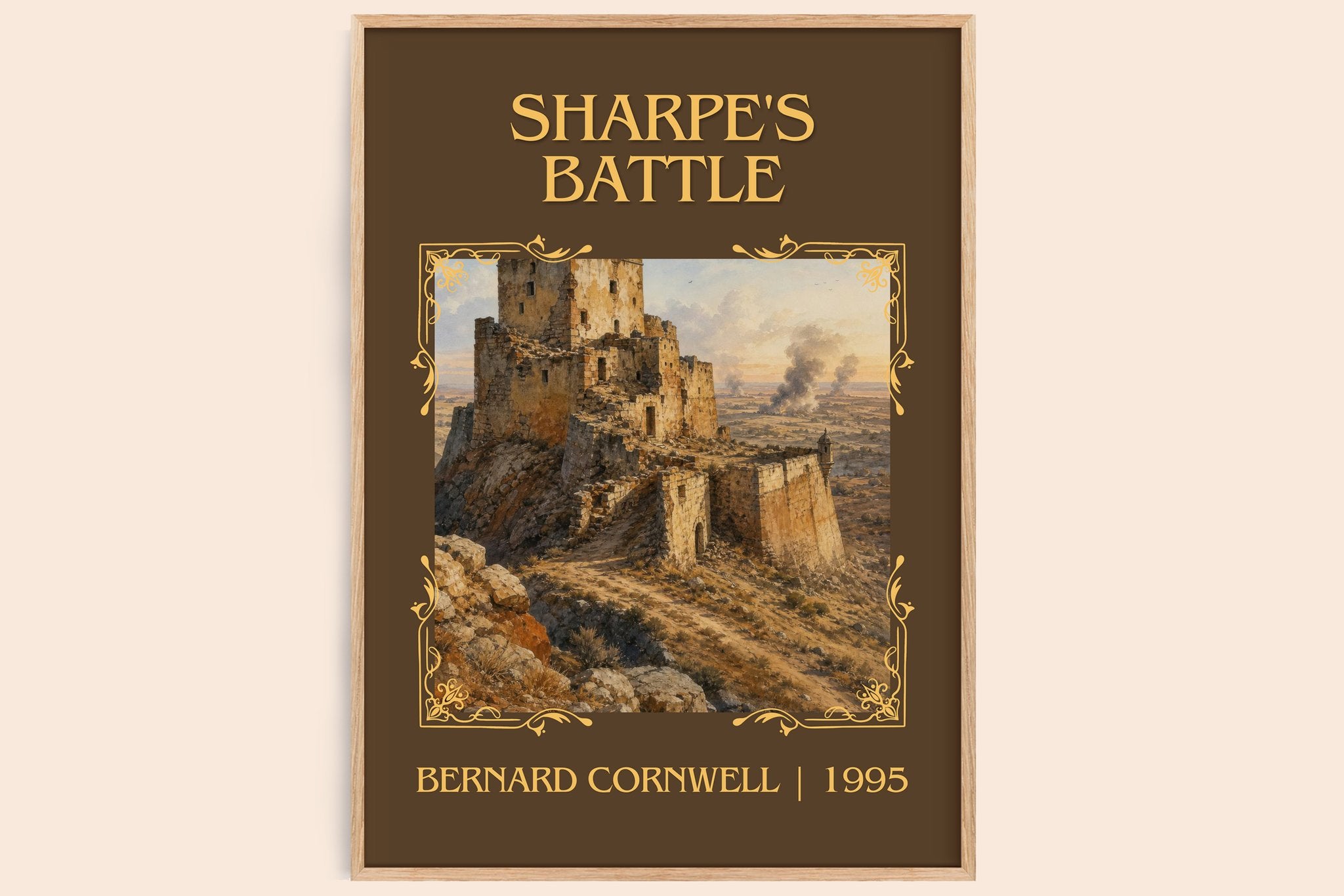 Sharpe's Battle Classic Book Art Print by Bernard Cornwell