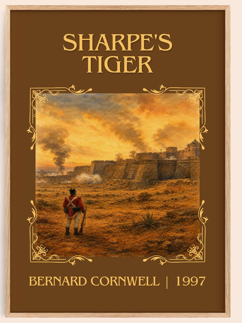 Sharpe's Tiger Classic Book Art Print by Bernard Cornwell – book poster