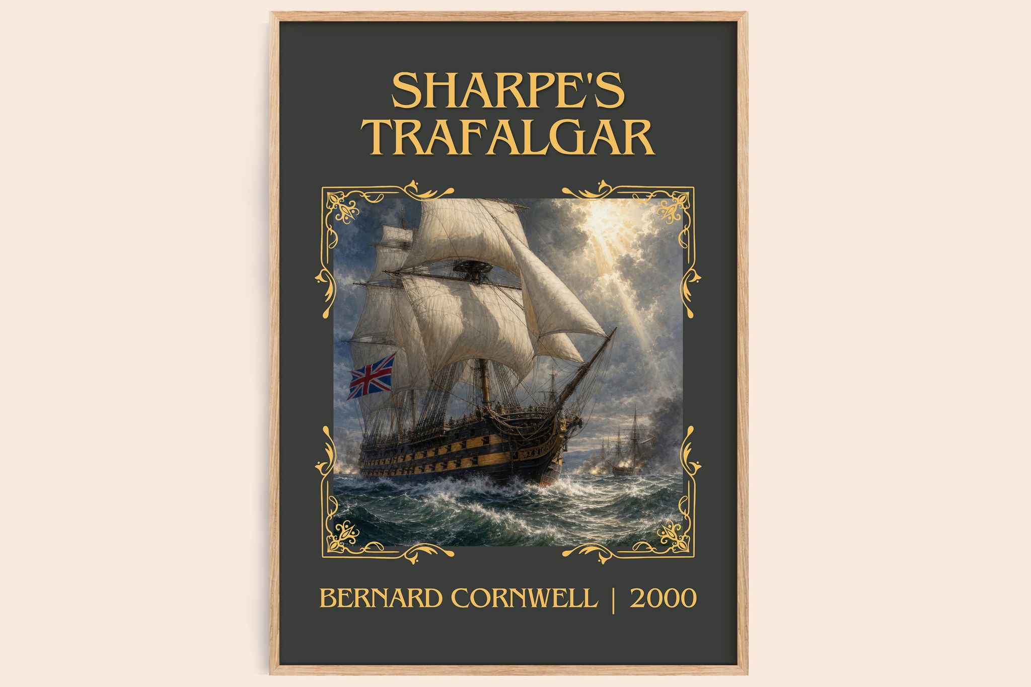 Sharpe's Trafalgar Classic Book Art Print by Bernard Cornwell