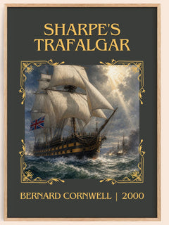 Sharpe's Trafalgar Classic Book Art Print by Bernard Cornwell – book poster
