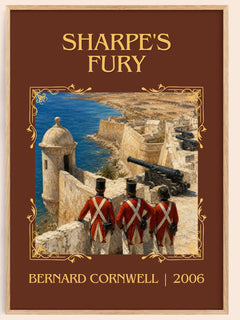 Sharpe's Fury Classic Book Art Print by Bernard Cornwell – book poster