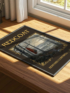 Redcoat Classic Book Art Print by Bernard Cornwell – print on a sunlit desk