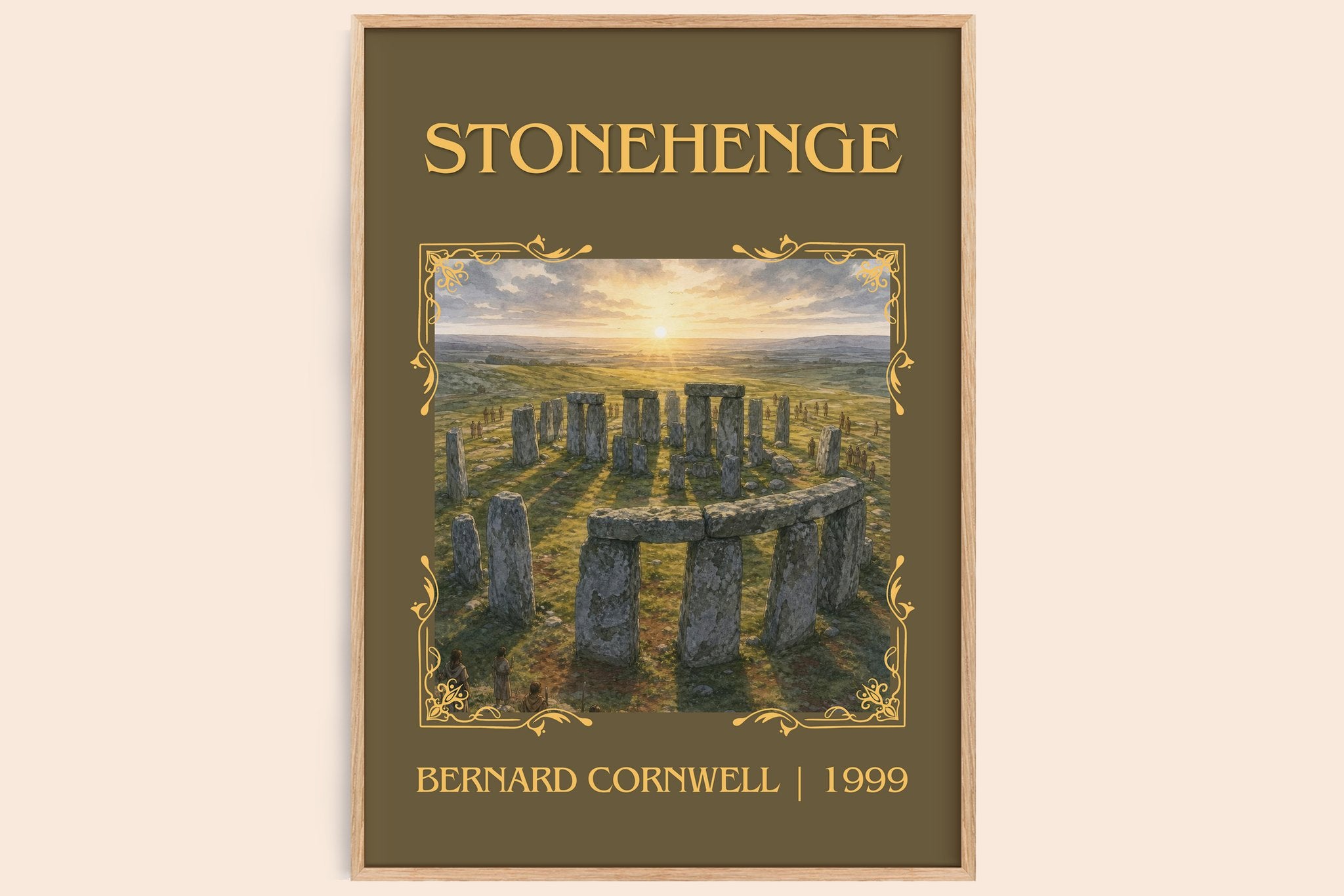 Stonehenge Classic Book Art Print by Bernard Cornwell