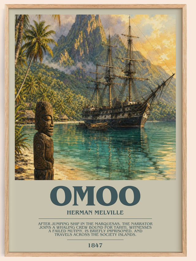 Omoo Bookish Wall Art by Herman Melville