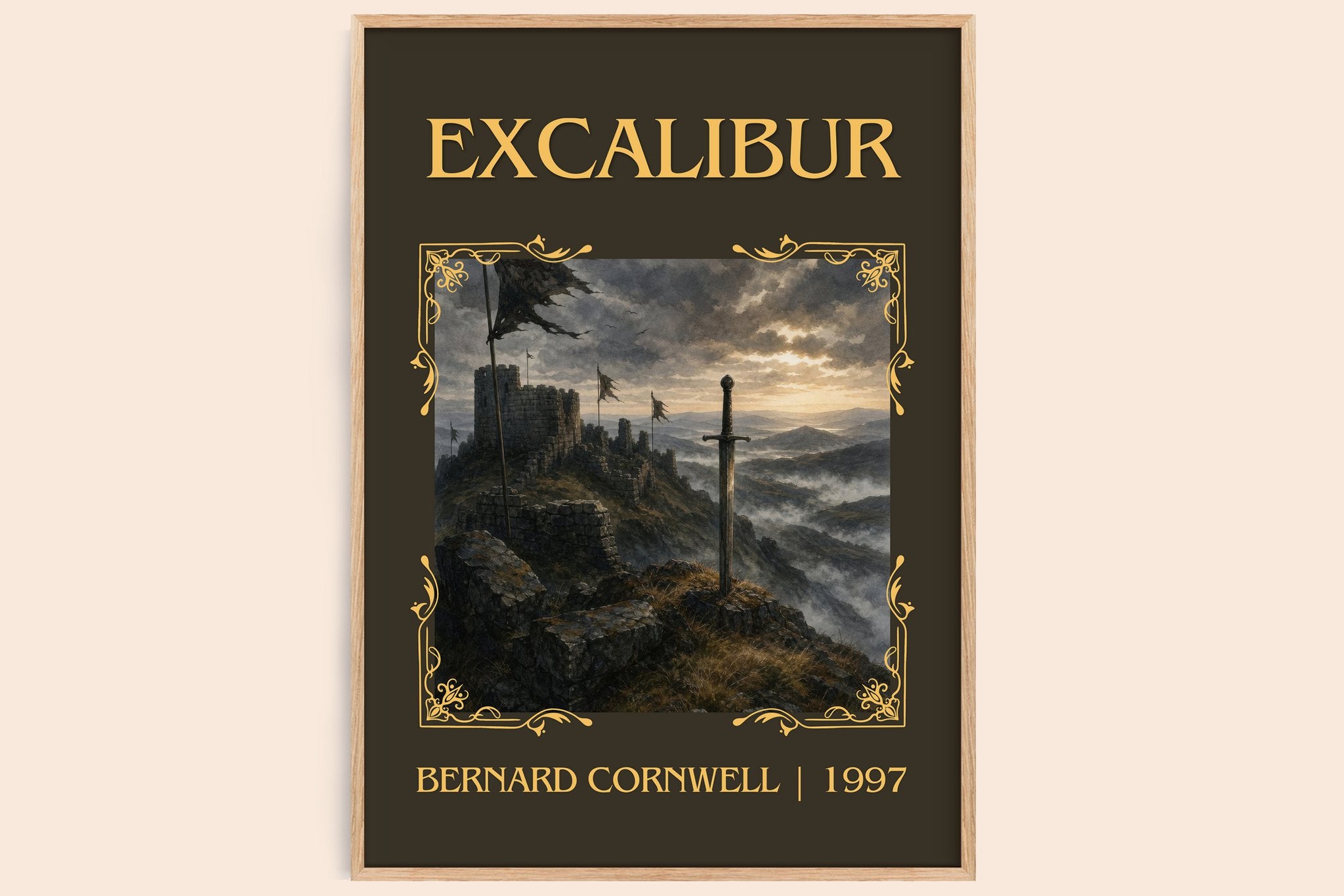 Excalibur Classic Book Art Print by Bernard Cornwell