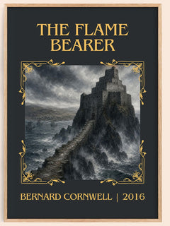 The Flame Bearer Classic Book Art Print by Bernard Cornwell – book poster