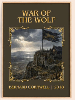 War of the Wolf Classic Book Art Print by Bernard Cornwell – book poster
