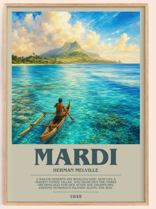 Mardi Bookish Wall Art by Herman Melville