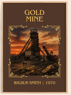 Gold Mine Classic Book Art Print by Wilbur Smith – book poster