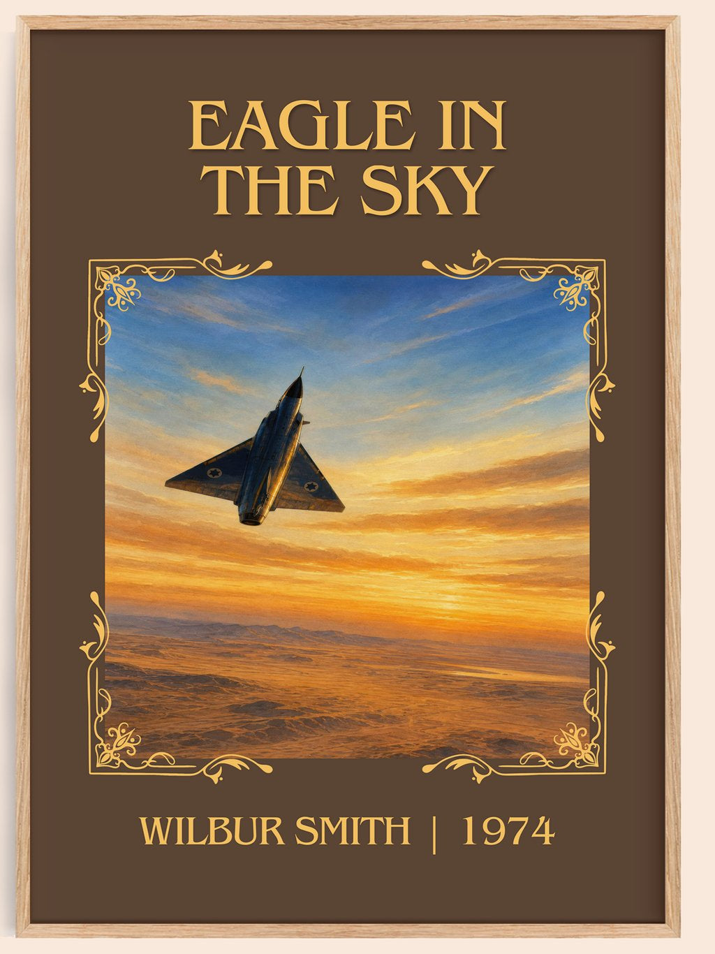 Eagle in the Sky Classic Book Art Print by Wilbur Smith – book poster