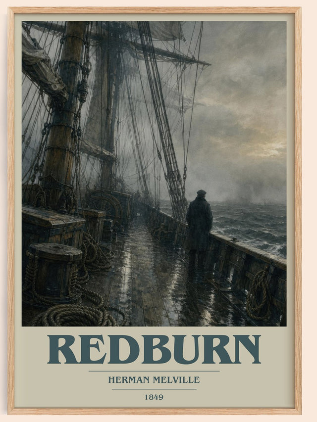Redburn Book Cover Poster by Herman Melville