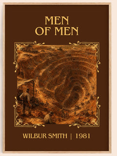 Men of Men Classic Book Art Print by Wilbur Smith – book poster