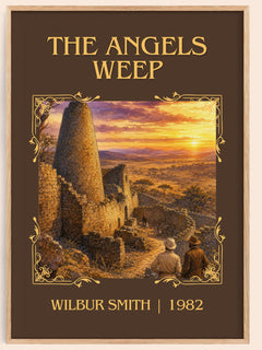 The Angels Weep Classic Book Art Print by Wilbur Smith – book poster