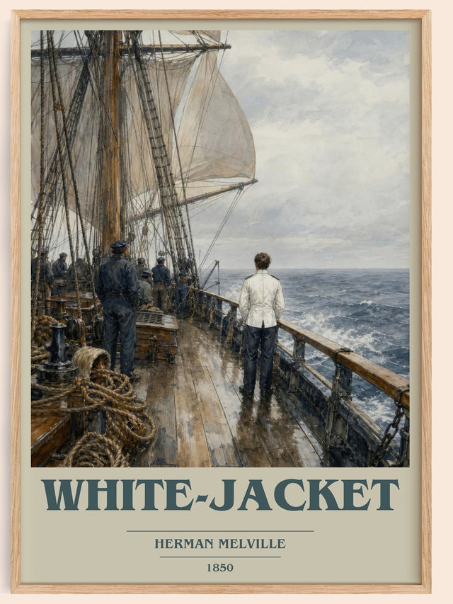 White-Jacket Book Cover Poster by Herman Melville