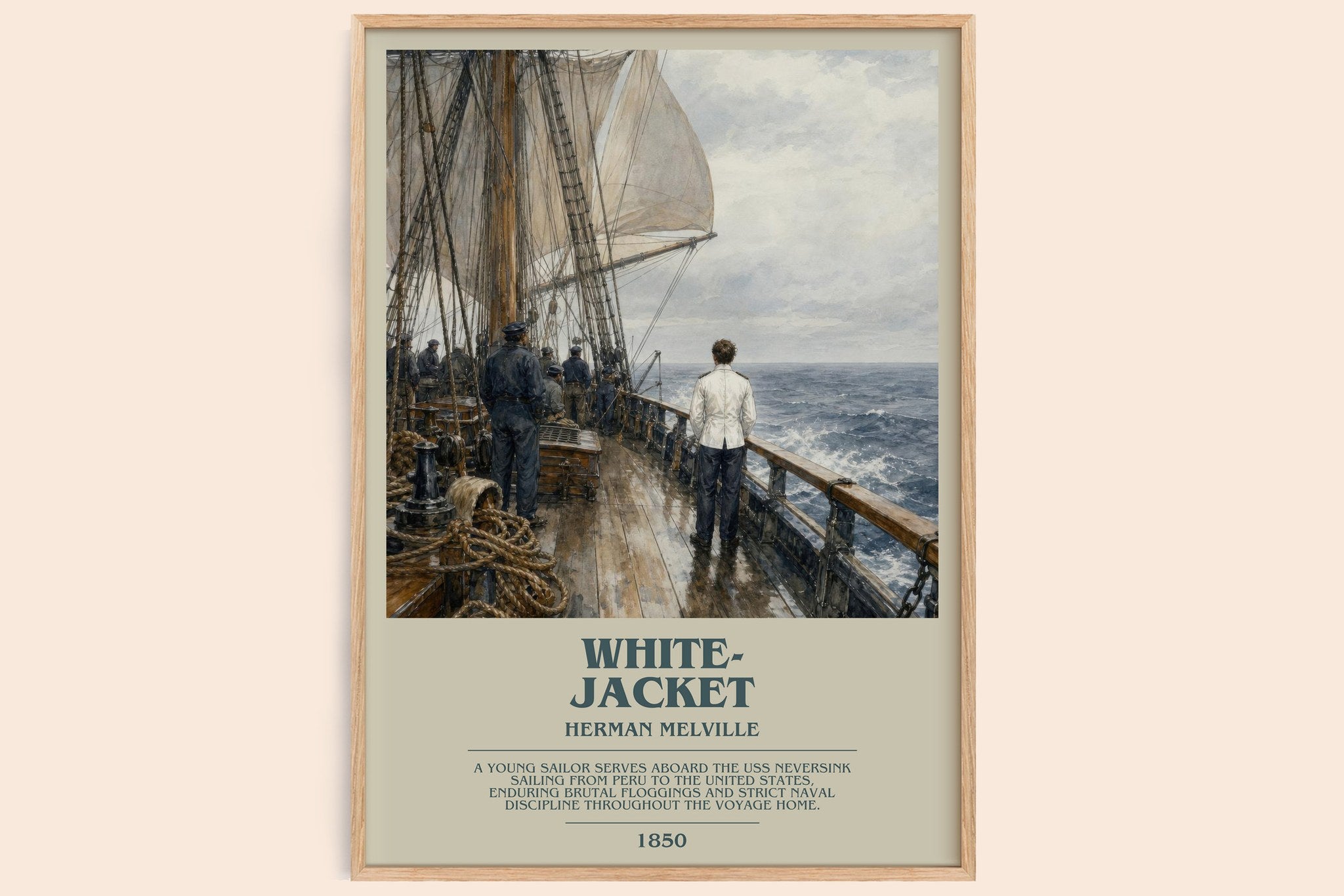 White-Jacket Bookish Wall Art by Herman Melville