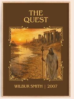 The Quest Classic Book Art Print by Wilbur Smith – book poster