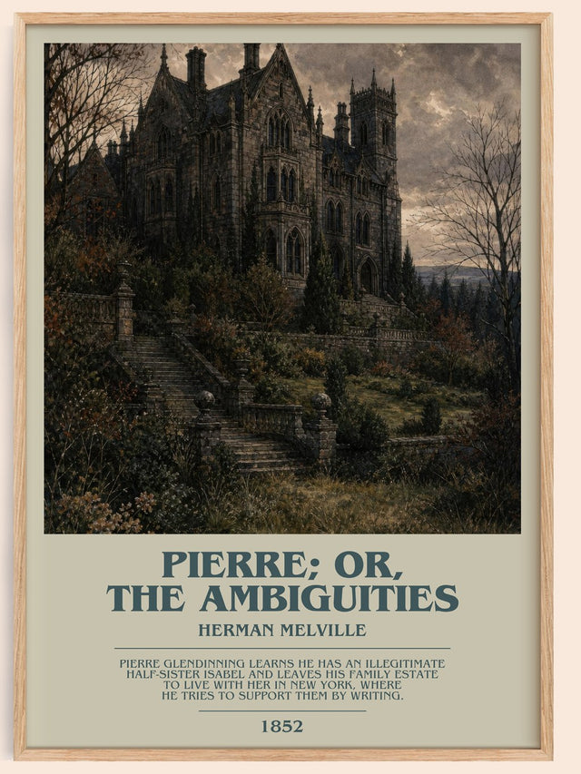 Pierre; Or, The Ambiguities Bookish Wall Art by Herman Melville