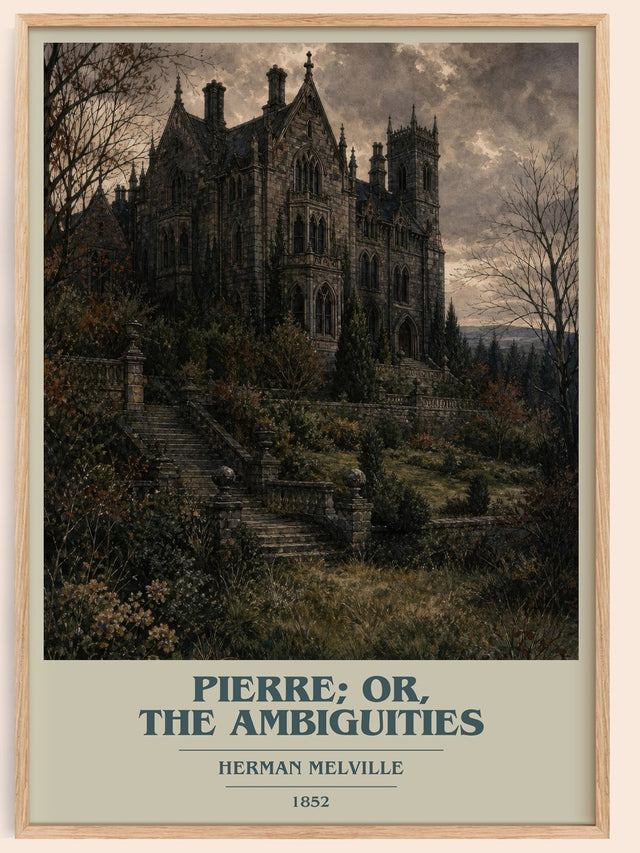 Pierre; Or, The Ambiguities Book Cover Poster by Herman Melville