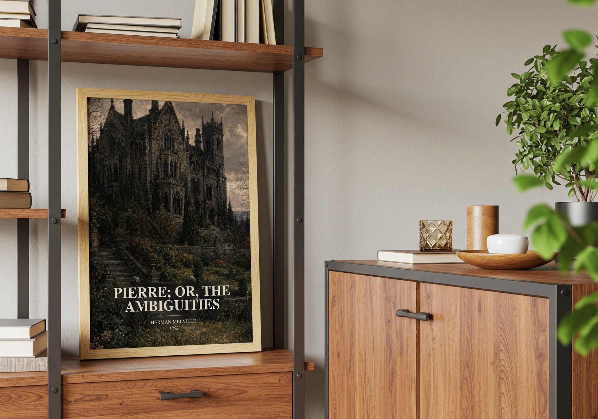Pierre; Or, The Ambiguities book watercolour illustration paper finish options – matte satin gloss