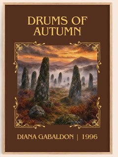 Drums of Autumn Classic Book Art Print by Diana Gabaldon – book poster