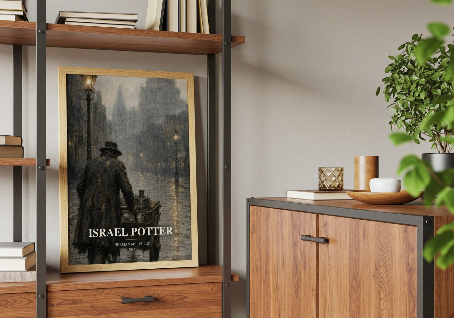 Israel Potter book watercolour illustration paper finish options – matte satin gloss