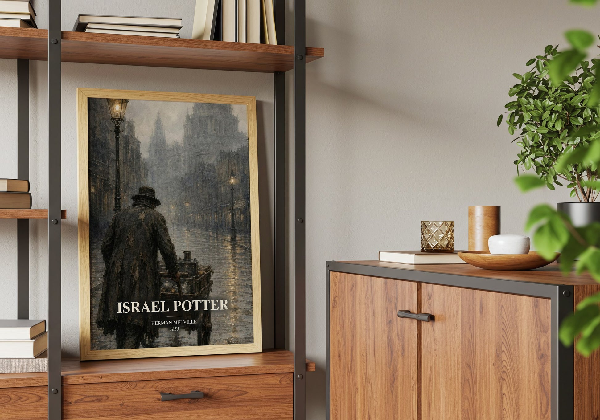 Israel Potter book watercolour illustration paper finish options – matte satin gloss