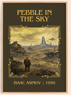 Pebble in the Sky Classic Book Art Print by Isaac Asimov – book poster