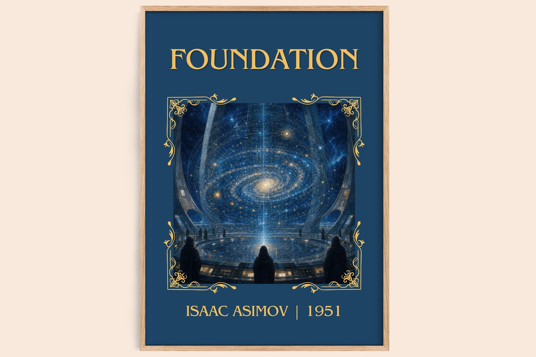 Foundation Classic Book Art Print by Isaac Asimov