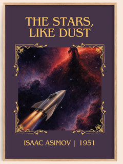 The Stars, Like Dust Classic Book Art Print by Isaac Asimov – book poster