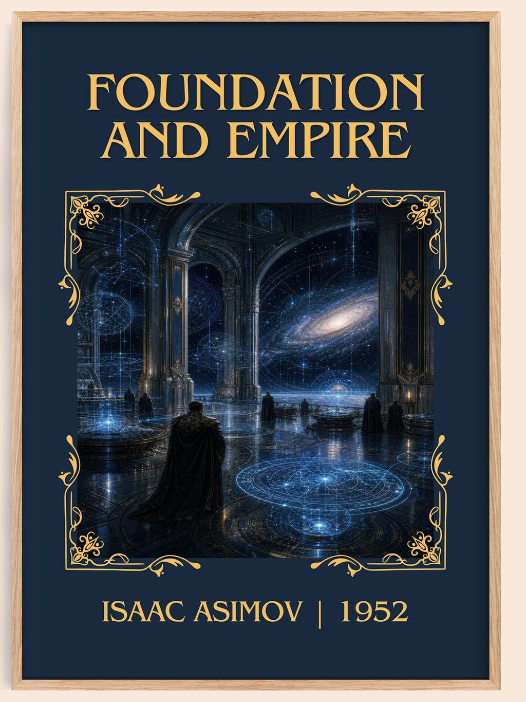 Foundation and Empire Classic Book Art Print by Isaac Asimov – book poster