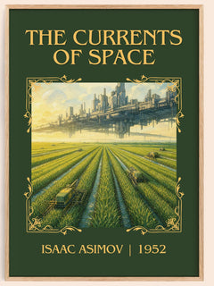 The Currents of Space Classic Book Art Print by Isaac Asimov – book poster