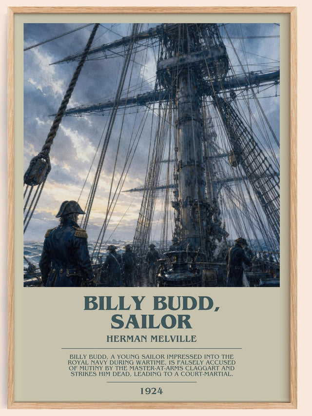 Billy Budd, Sailor Bookish Wall Art by Herman Melville