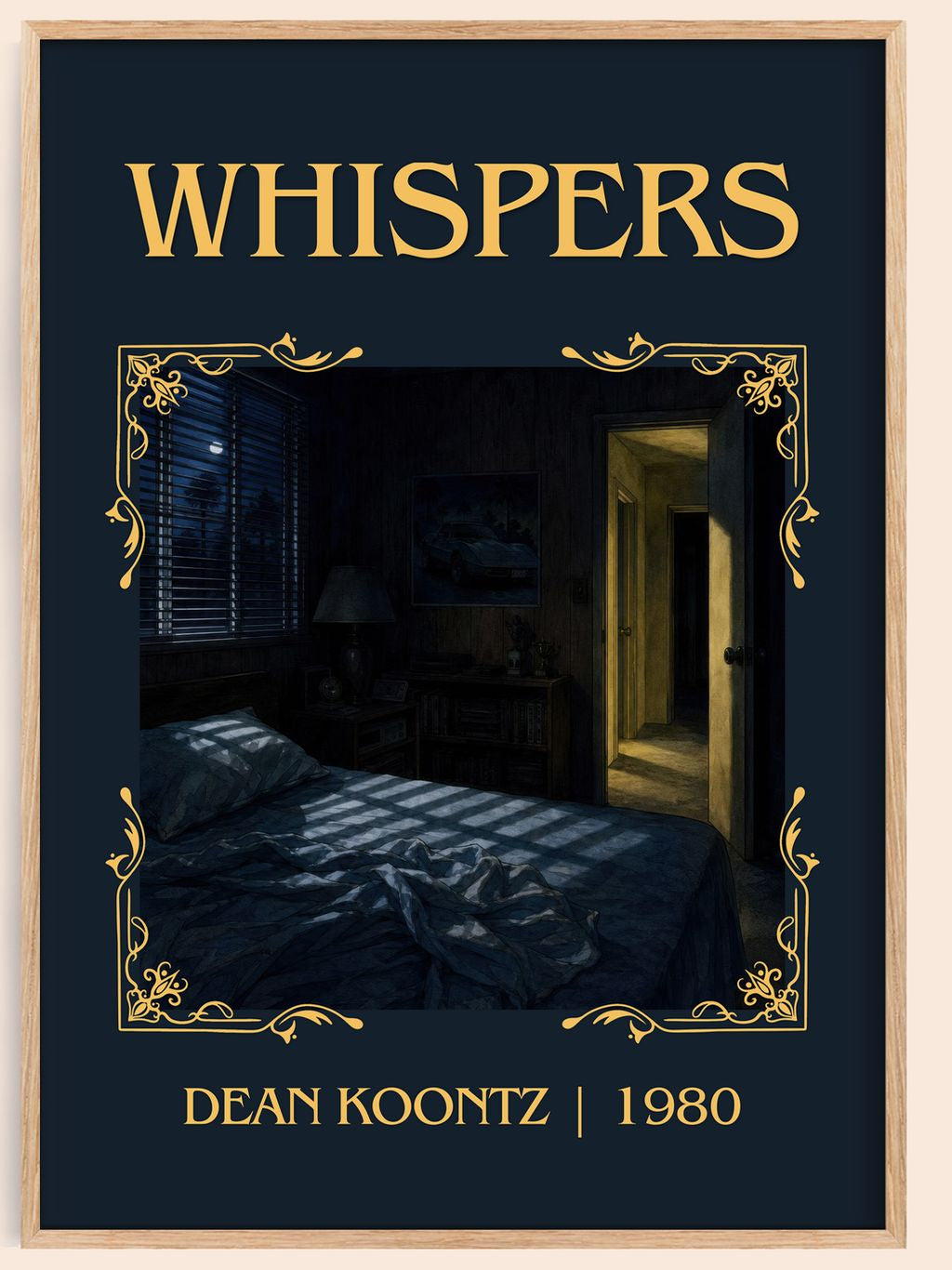 Whispers Classic Book Art Print by Dean Koontz – book poster