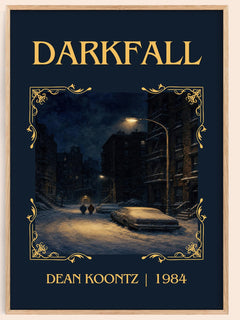 Darkfall Classic Book Art Print by Dean Koontz – book poster