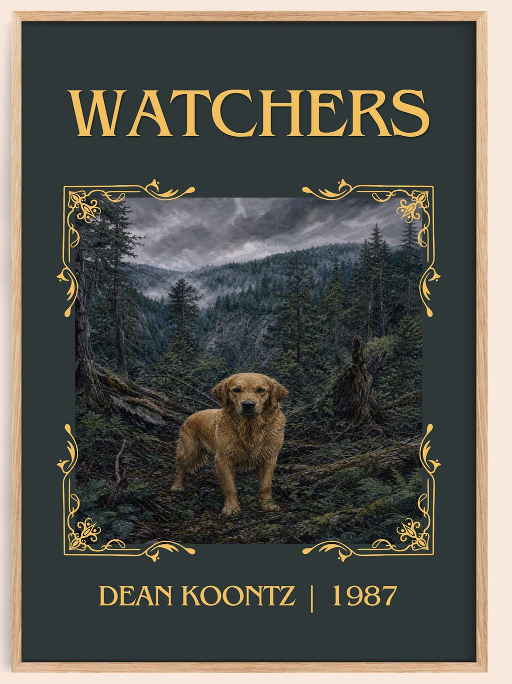 Watchers Classic Book Art Print by Dean Koontz – book poster