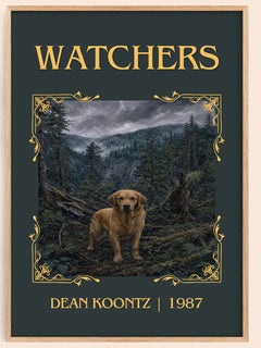 Watchers Classic Book Art Print by Dean Koontz – book poster