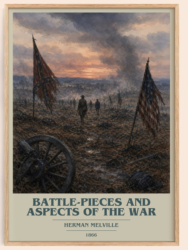 Battle-Pieces And Aspects Of The War Book Cover Poster by H. Melville