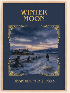 Winter Moon Classic Book Art Print by Dean Koontz – book poster