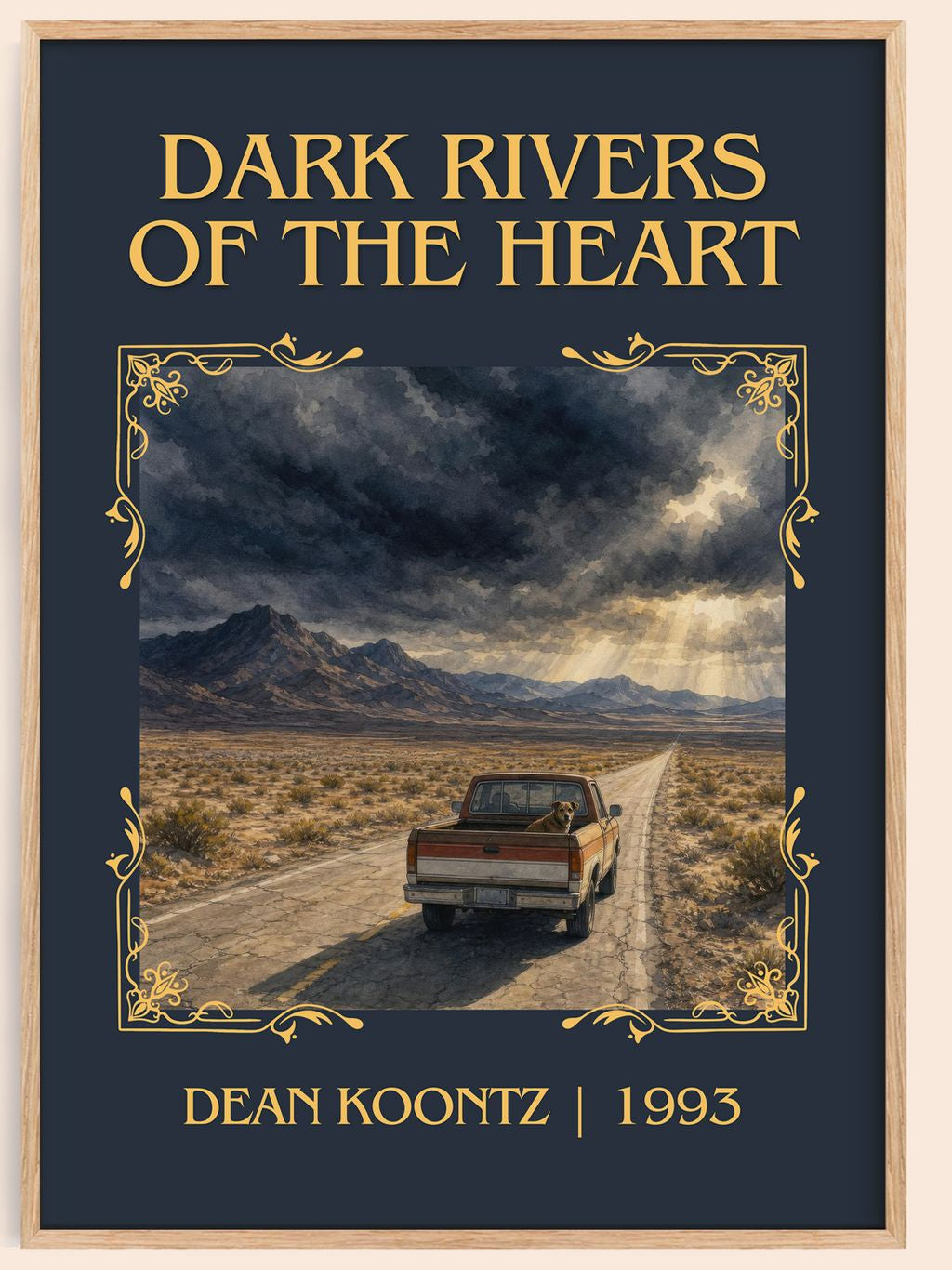 Dark Rivers of the Heart Classic Book Art Print by Dean Koontz – book poster